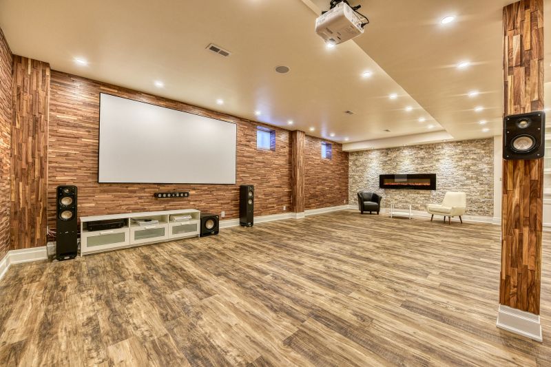 Luxury Basement Entertainment Area